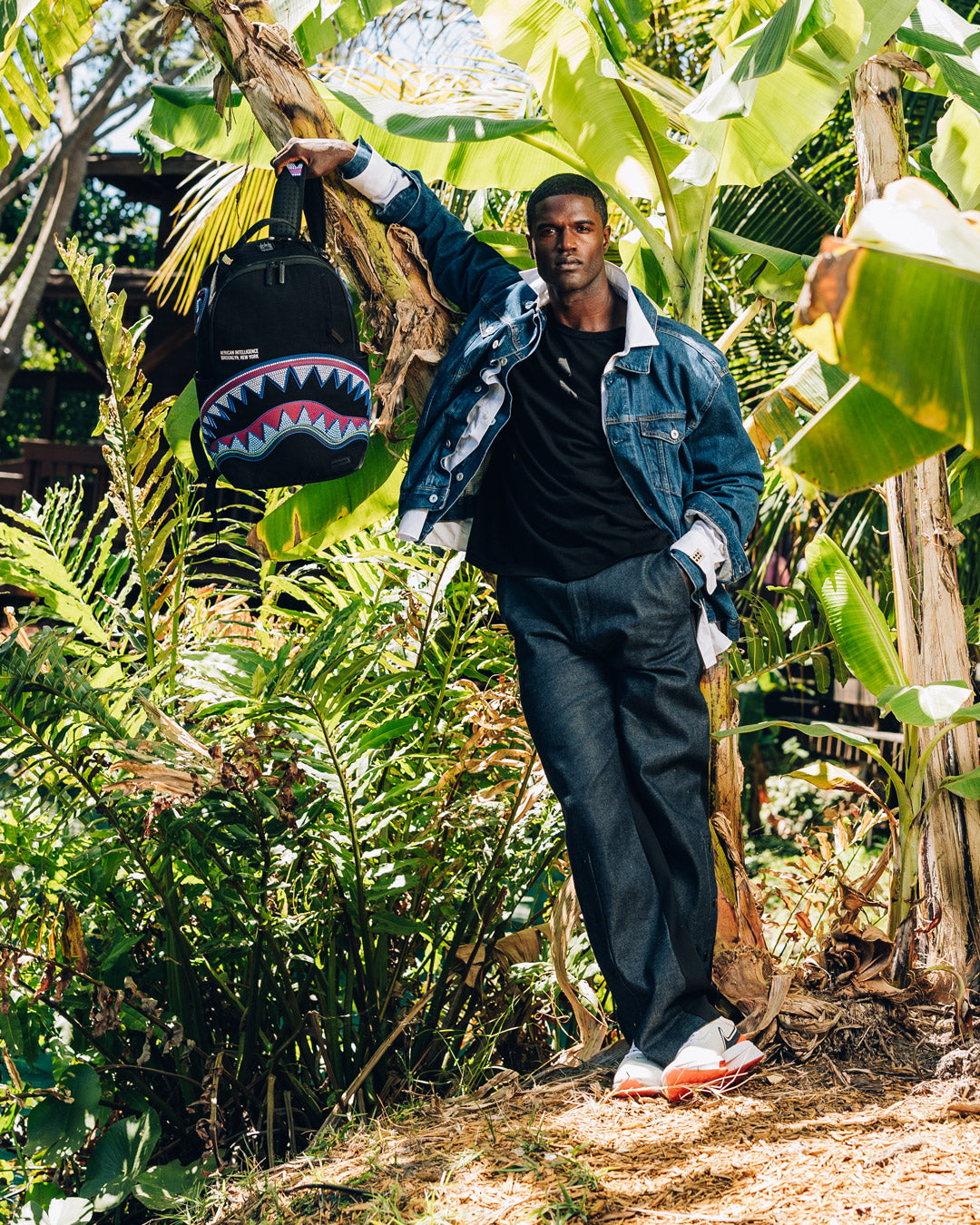 A.I. AFRICAN INTELLIGENCE BORN AND RAISED BACKPACK - SANDFLOWER COLLAB