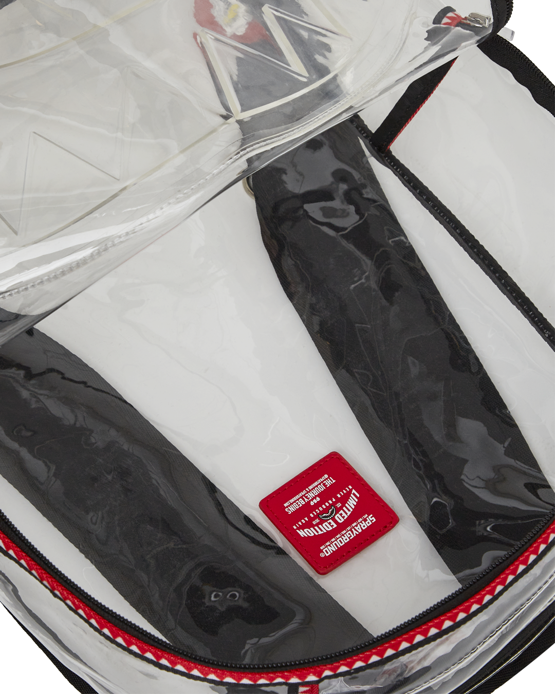 100% CLEAR BACKPACK SHARK