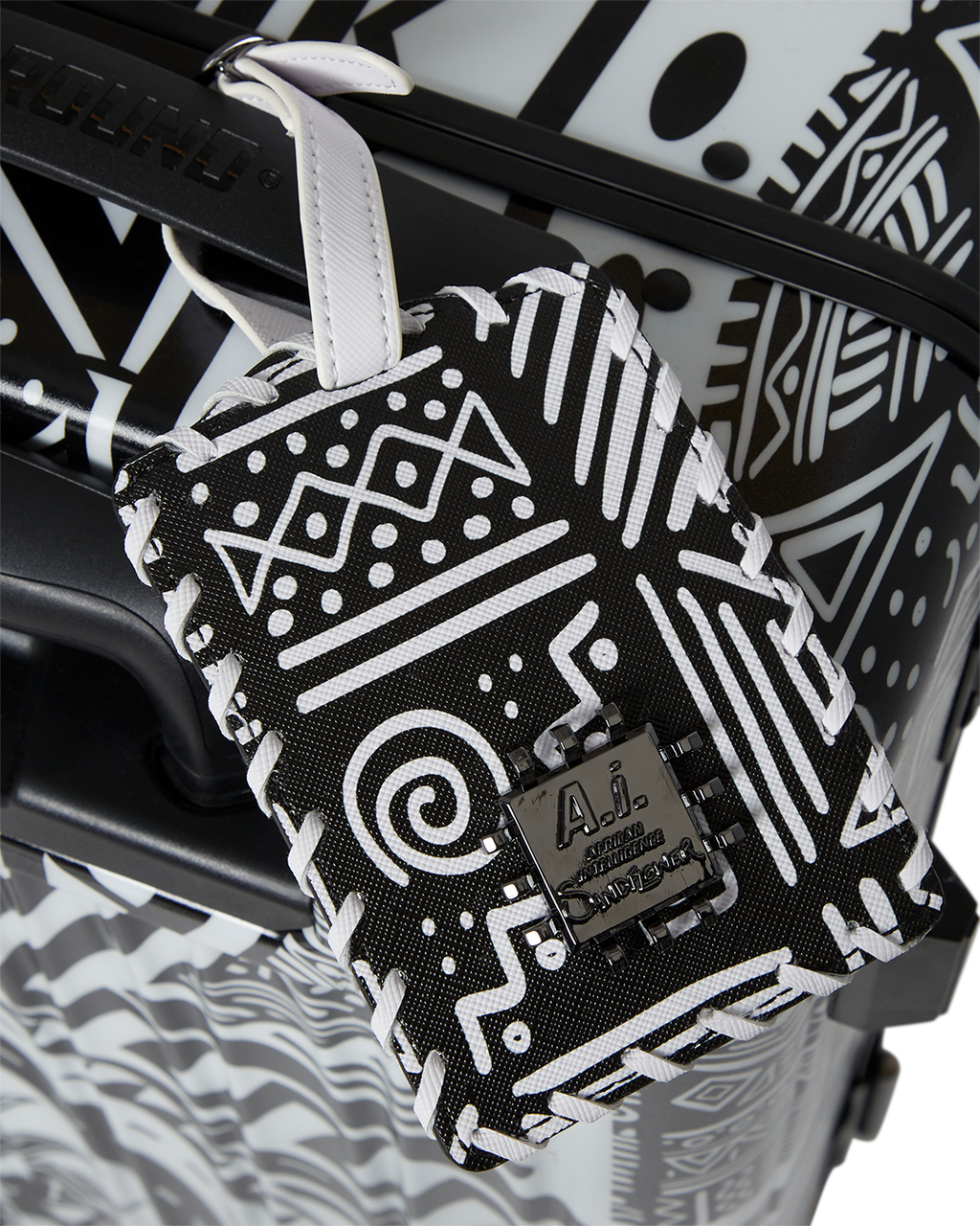 A.I. AFRICAN INTELLIGENCE THE SKYHAWK CARRY-ON LUGGAGE - SANDFLOWER COLLAB