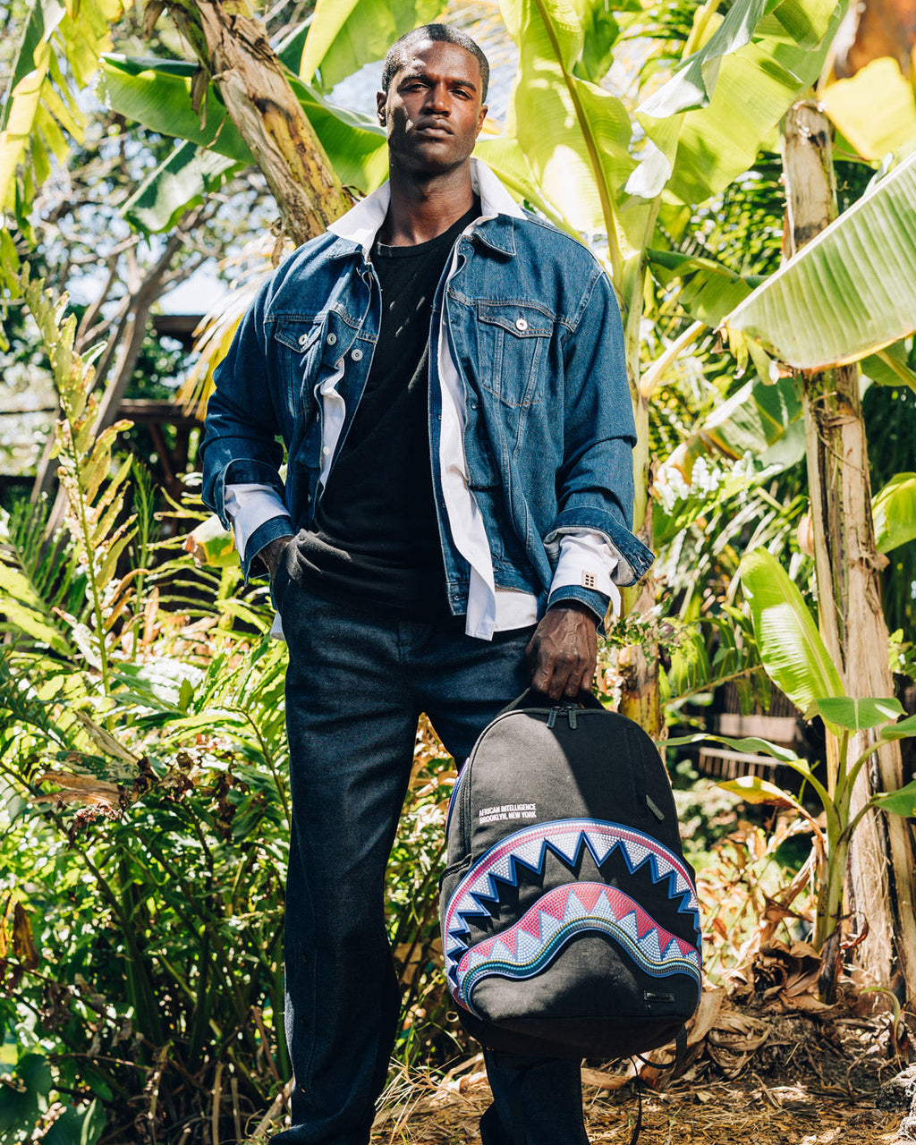 A.I. AFRICAN INTELLIGENCE BORN AND RAISED BACKPACK - SANDFLOWER COLLAB